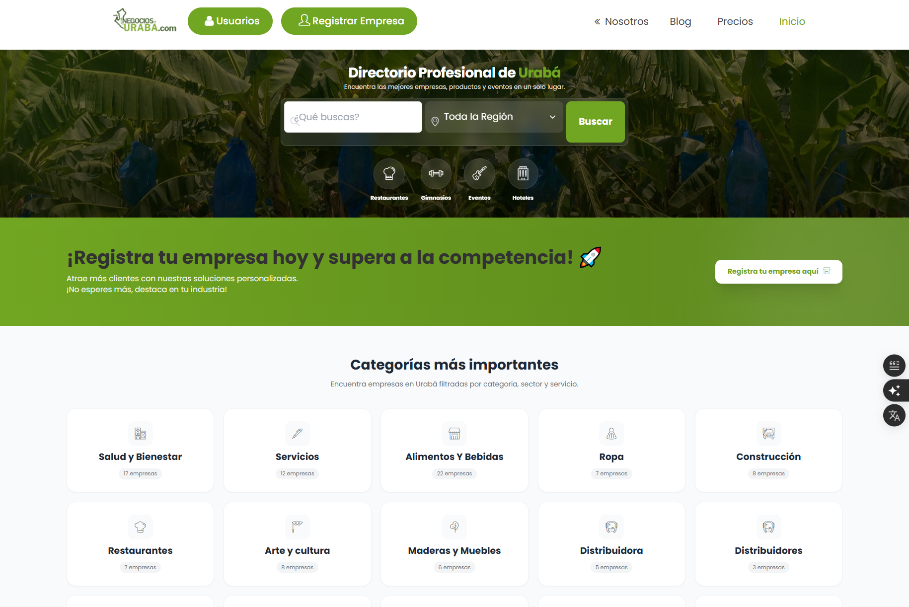 Home Protal Web de negocios del sector de urabá : www.negociosuraba.com